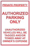 Authorized Parking